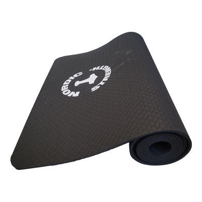 TPE yogamåtte Sort