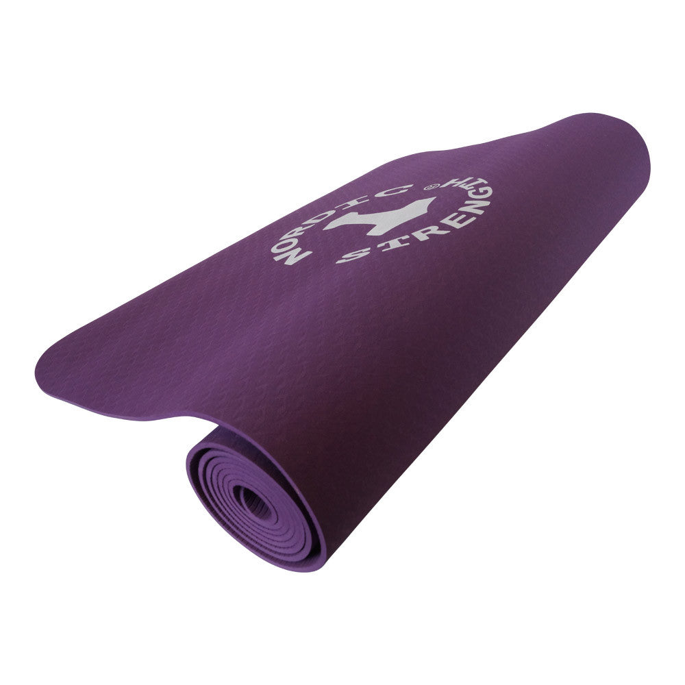 TPE yogamåtte Lilla - 4 mm