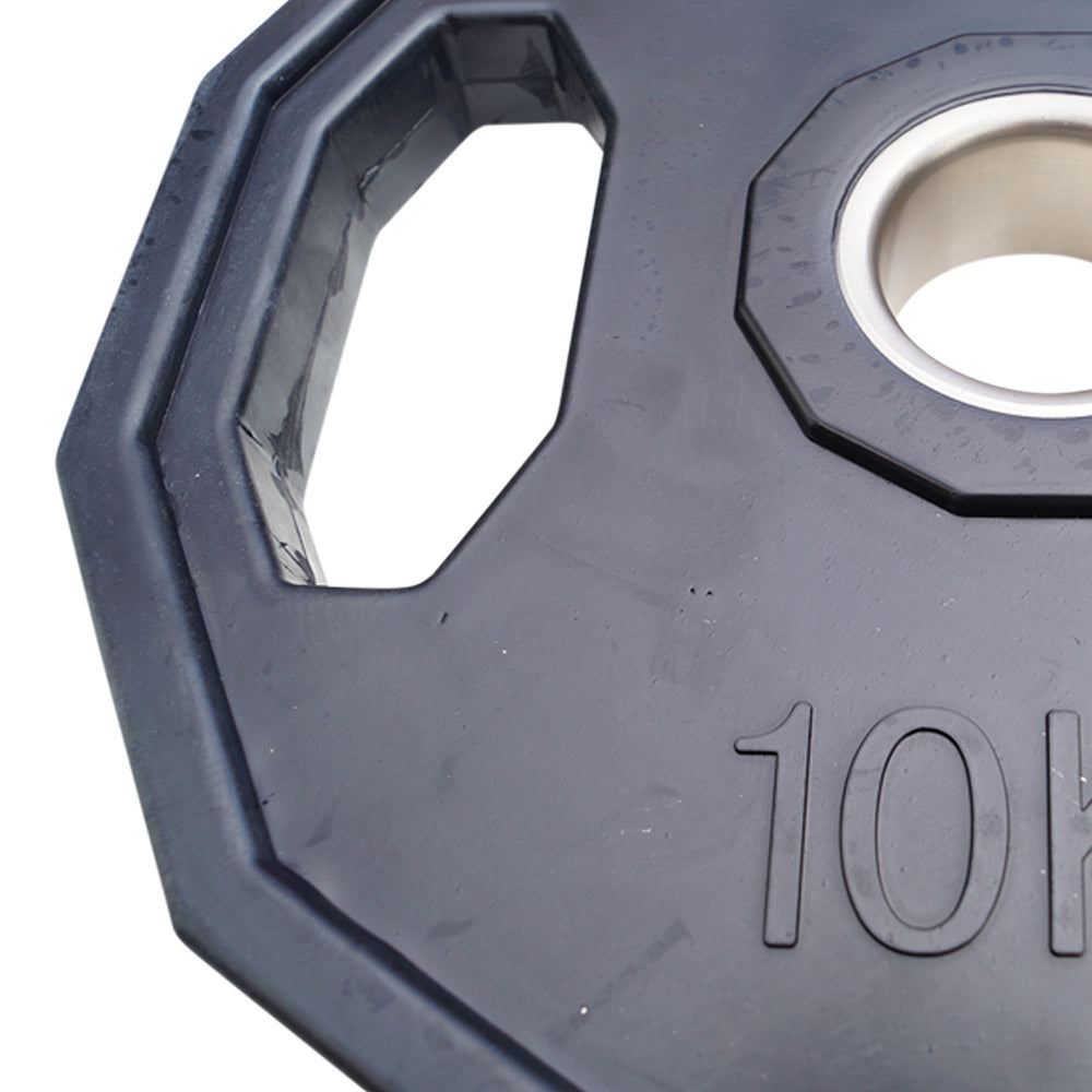 Vægtskive 10 kg - 50 mm (12 kantet/sort)