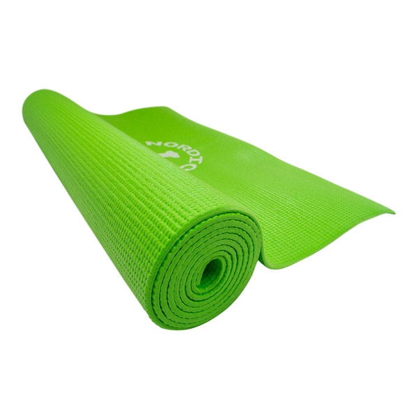 Se Yogamåtte 4 mm - Grøn (Nordic Strength) hos Billig-fitness.dk