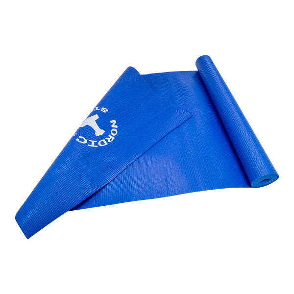Yogamåtte 4 mm -  Blå (Nordic Strength)