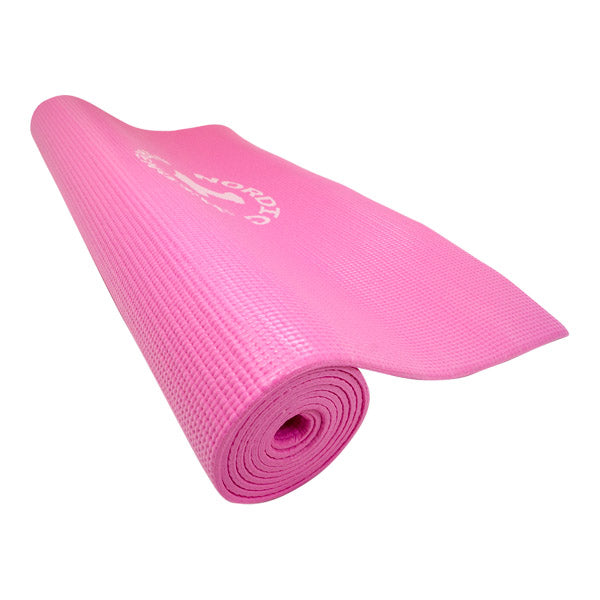 Se Yogamåtte 4 mm - Pink (Nordic Strength) hos Billig-fitness.dk