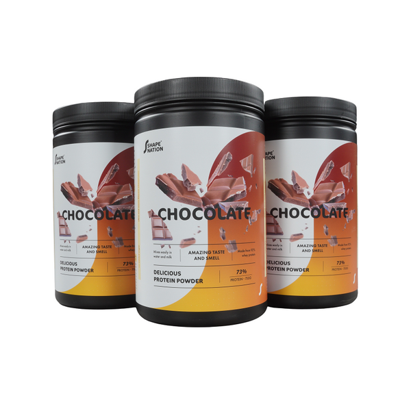 Proteinpulver 3-pak med Chokoladesmag - Shapenation (3 x 750 g)