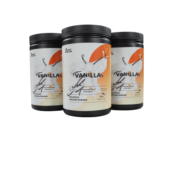Proteinpulver 3-pak med Vaniljesmag - Shapenation (3 x 750 g)