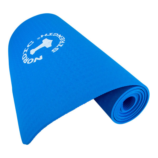 TPE yogamåtte Blå - 6 mm