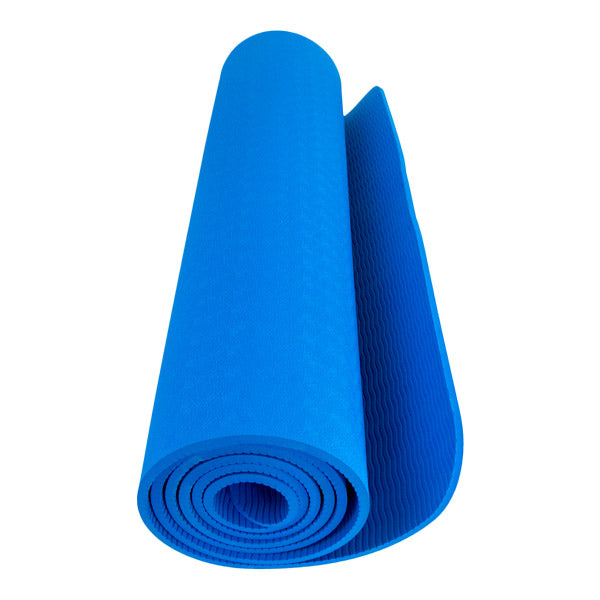 TPE yogamåtte Blå - 6 mm