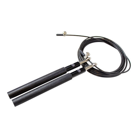 Speedrope PRO sort (Aluminium greb)
