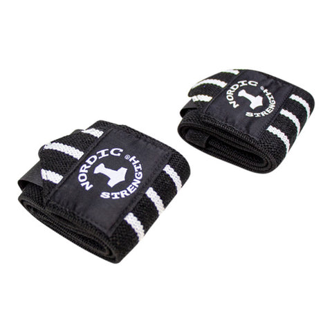 Pro Håndledsstøtte sæt - Sort/hvid - Nordic Strength