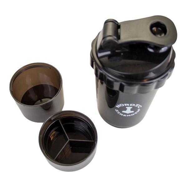 NS Shaker PRO - med pillerum og proteinrum