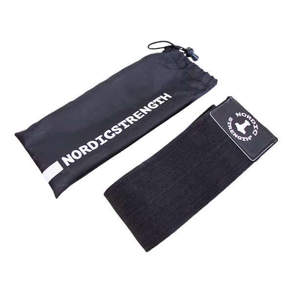 Booty Band ekstra hård/sort - Hip circle i bomuld/elastan