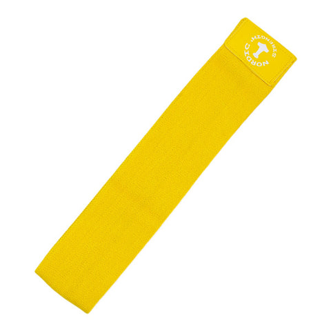 Booty Band ekstra let/gul - Hip circle i bomuld/elastan