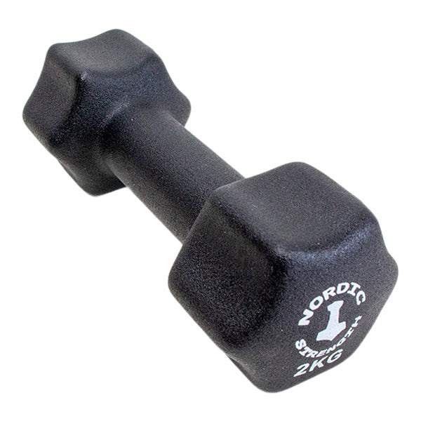 Se Håndvægt 2 kg black edition aerobic - Nordic Strength hos Billig-fitness.dk