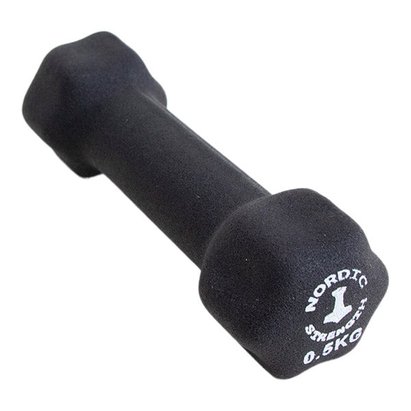 Se Håndvægt 0,5 kg black edition aerobic - Nordic Strength hos Billig-fitness.dk