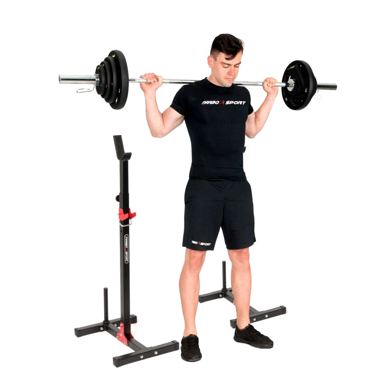 Home squat rack med skiveholdere