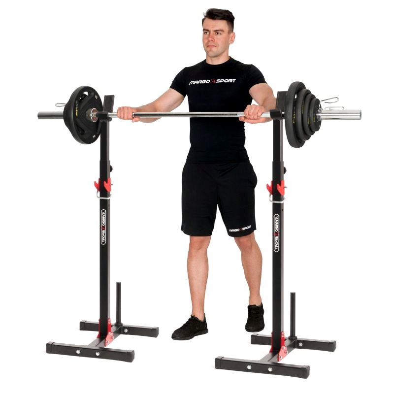 Home squat rack med skiveholdere