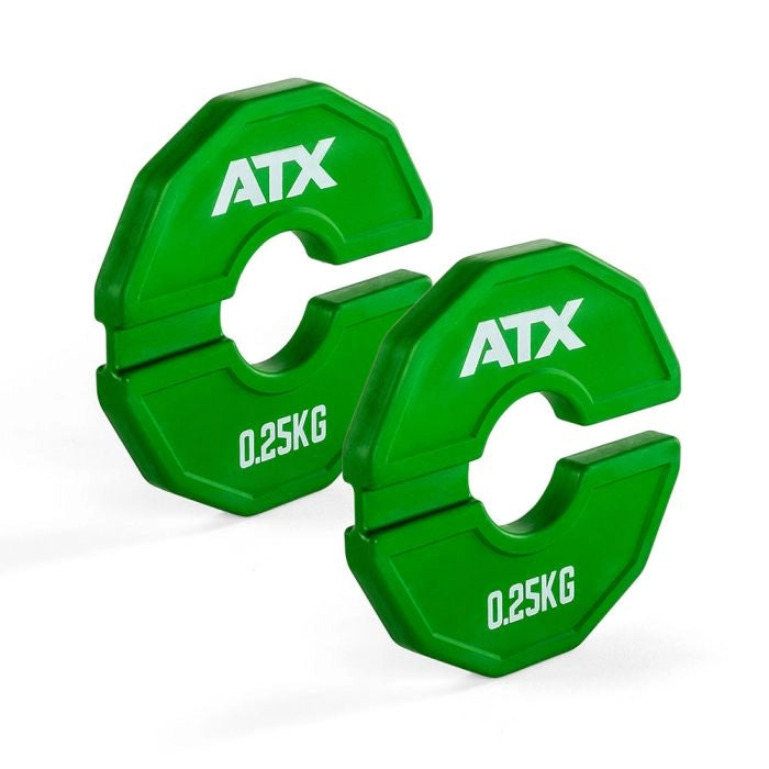 Se ATX Add-on Flex Plate - 0,25 kg (Grøn sæt) hos Billig-fitness.dk
