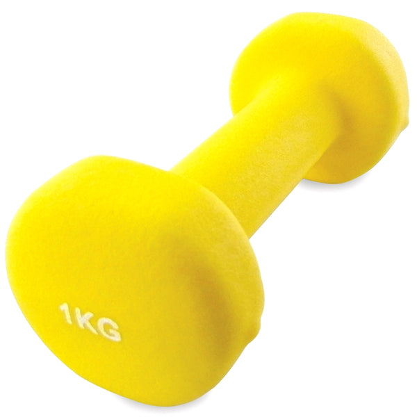Håndvægt 1 kg aerobic - gul