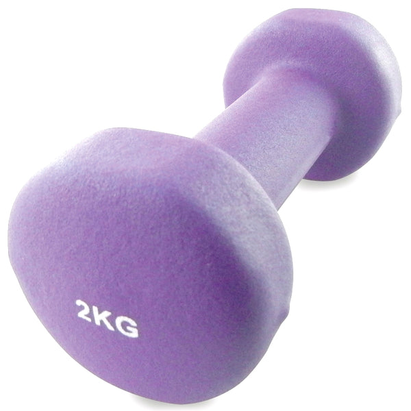 Håndvægt 2 kg aerobic lilla